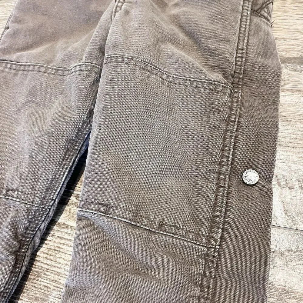 Berne Double Knee Overalls 3T Brown Toddler Heavyweight Lined Pocket Leg Zippers